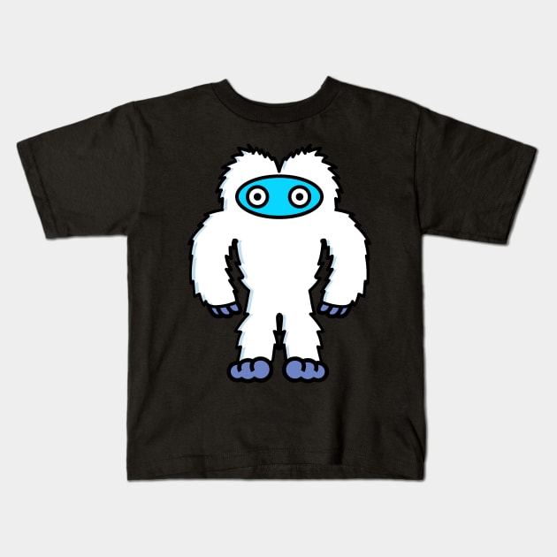 Cute yeti Kids T-Shirt by UniqueDesignsCo